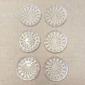 Set of 6/Crystal Coasters